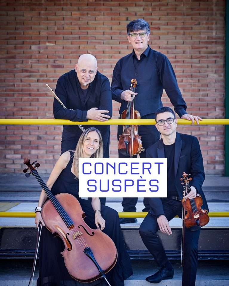 El concert del Quartet Prysma suspès per malaltia